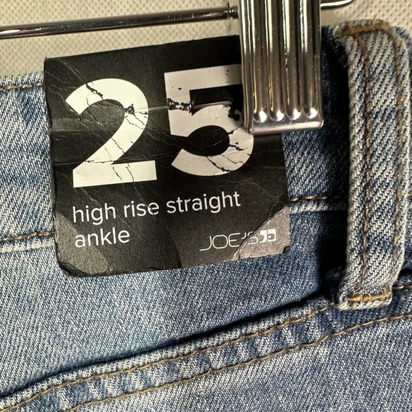 Joe’s Jeans High Rise Straight Ankle Size 25 Blue Denim Jeans - Picture 4 of 12